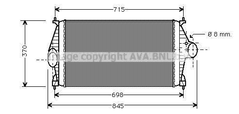 AVA QUALITY COOLING Kompressoriõhu radiaator CN4130